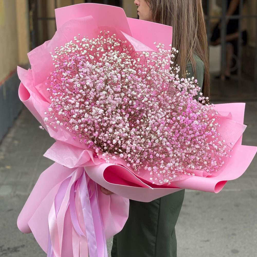 Букет из воздушной гипсофилы 