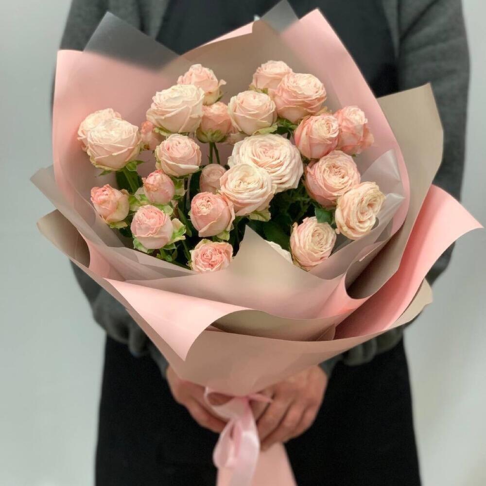 Монобукет пионовидной розы