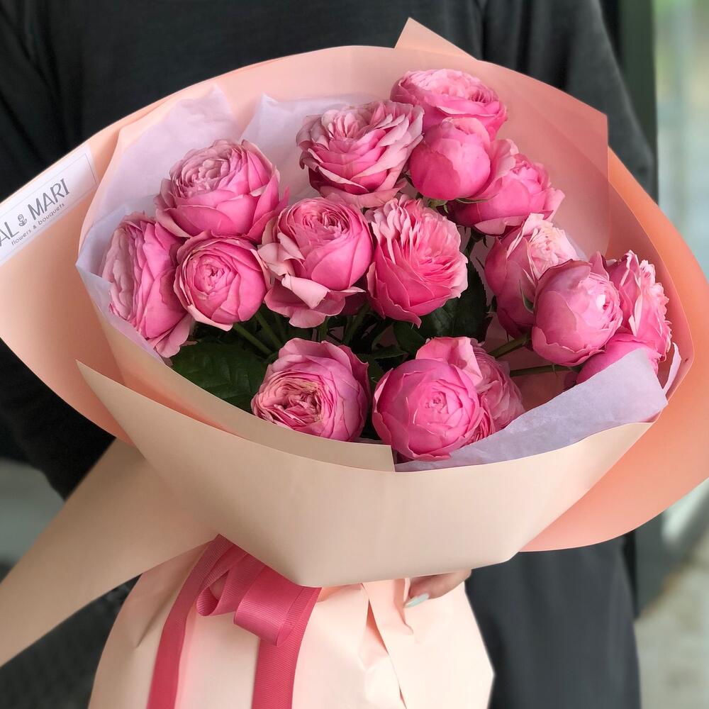 Монобукет из спрей роз