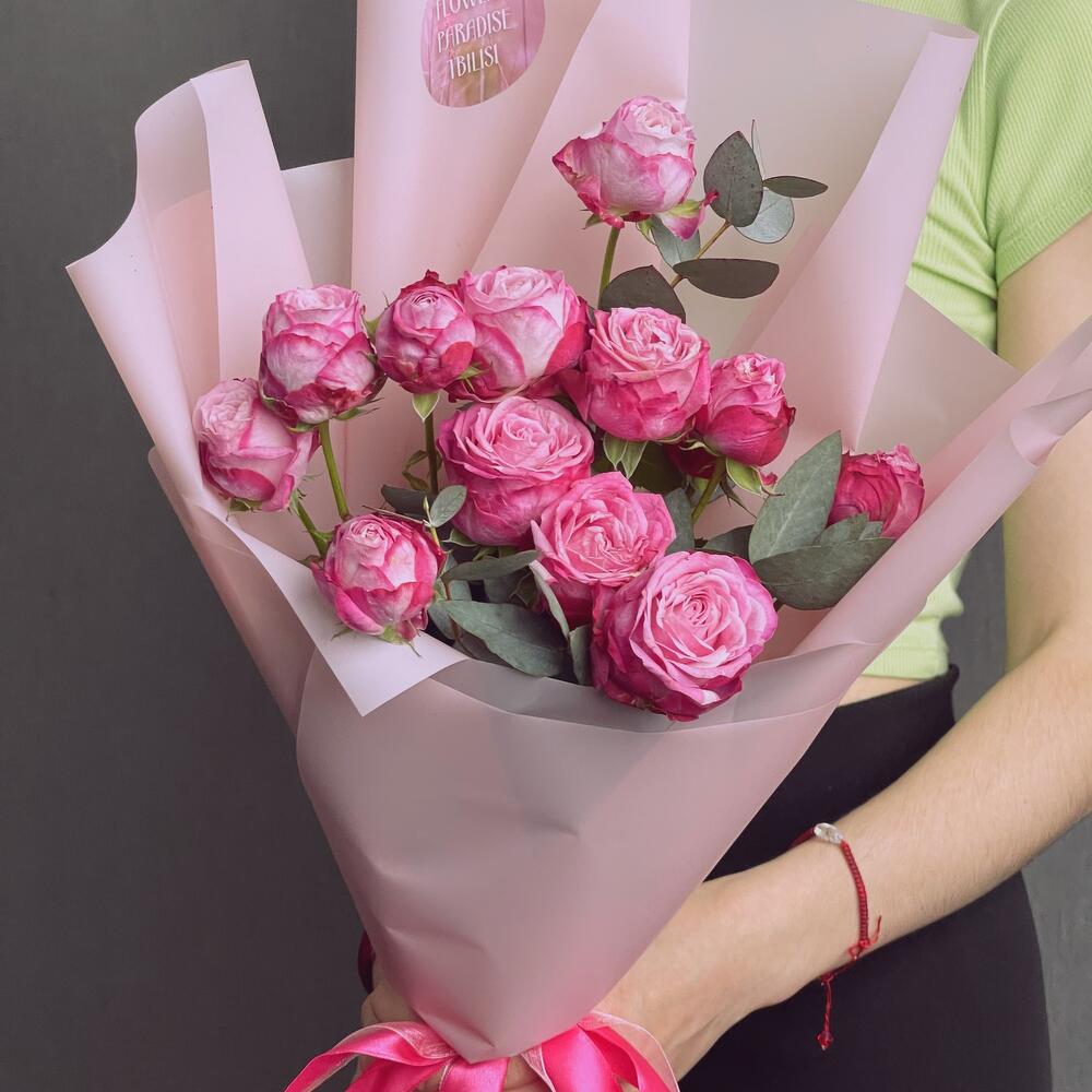 Монобукет из веточной розы