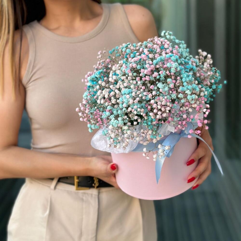 Коробочка S с гипсофилой