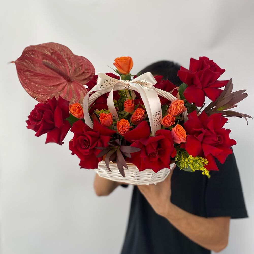 Корзина с цветами